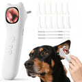 [1080P] 4-In-1 Pet Camera, Smart Detector For Pet Home Use, 1080P HD Ear Camera, See Inside Clearly With 4X Zoom, 12 Extra Inspection Heads Suitable For Checking For Dogs & Cats Ears, Nose, Hair & Mouth, USB Charging, Dog Stuff