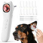 [1080P] 4-In-1 Pet Camera, Smart Detector For Pet Home Use, 1080P HD Ear Camera, See Inside Clearly With 4X Zoom, 12 Extra Inspection Heads Suitable For Checking For Dogs & Cats Ears, Nose, Hair & Mouth, USB Charging, Dog Stuff