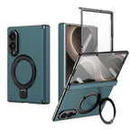 Case for Samsung Galaxy Z Fold 8 Ultra Fold 8 7 6 5 4 Magnetic Hinge Protection with Screen Protector Rotate Ring Holder Cover