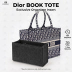 Felt Purse Organizer Insert Fits Book Tote Bag Large Medium Handbag Shaper Liner Multi Pockets Zipper Storage Makeup Accessories