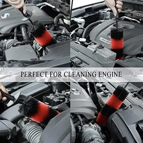 Portable Car Wheel Tire Detailing Brushes Car Wheel Rim Cleaning Maintenance Tool Kit Car Bicycle Motorcycle Cleaning Tools
