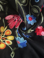 New Elegant Summer Dress for Women Embroidered Mesh Floral Strapless Casual Vintage Party Sleeveless Knee-Length Female Dress