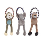 Plush Bone Dog Squeaky Toy Puppy Teething Molar Chew Toy Squeaker Interactive Training Play Toy Pet Daily Care Accessories