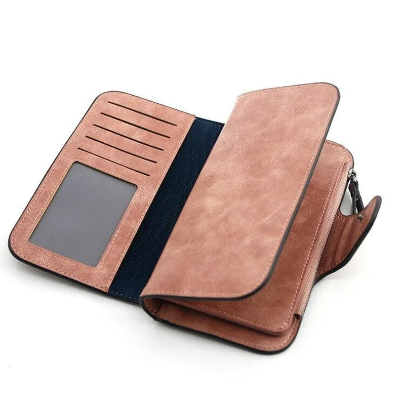 Fashion Wallet Woman Long Clutch PU Leather Hand Bag Large Capacity Card Holder Zipper Coin Purse Money Bag for Ladies
