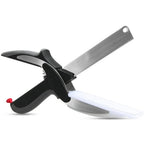 2 In 1 Multi Stainless Steel Shear Household Vegetable Separable Barbecue Steak Cutting Scissors Kitchen Tool Fruit Knife