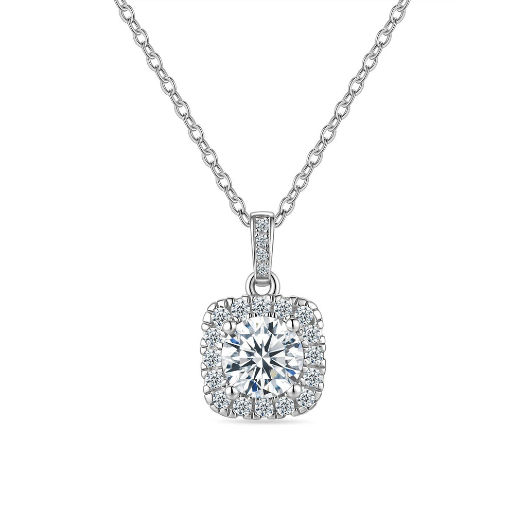 OIYIY Moissanite Necklace for Women 925 Sterling Silver D VVS1 GRA Certified Lab Grown Diamond Pendant Luxury Fine Jewelry Gift